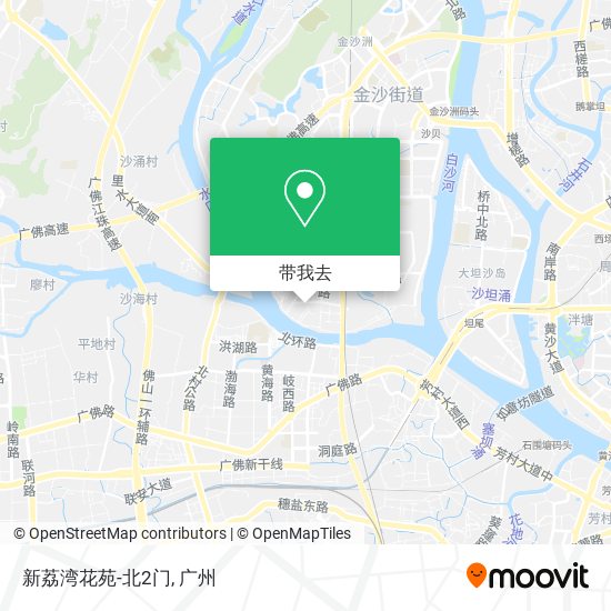 新荔湾花苑-北2门地图