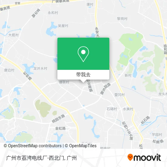 广州市荔湾电线厂-西北门地图