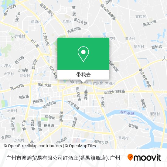广州市澳碧贸易有限公司红酒庄(番禺旗舰店)地图