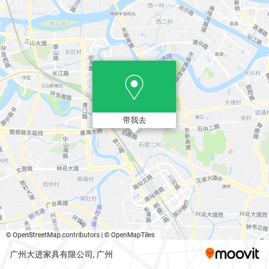 广州大进家具有限公司地图