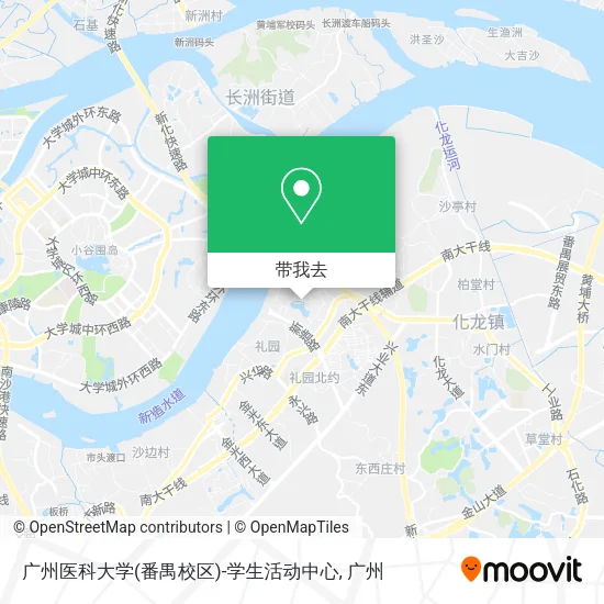 广州医科大学(番禺校区)-学生活动中心地图