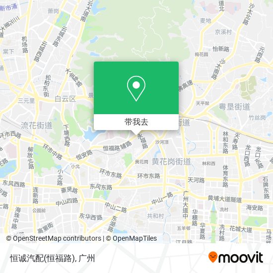 恒诚汽配(恒福路)地图