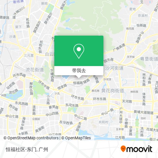 恒福社区-东门地图