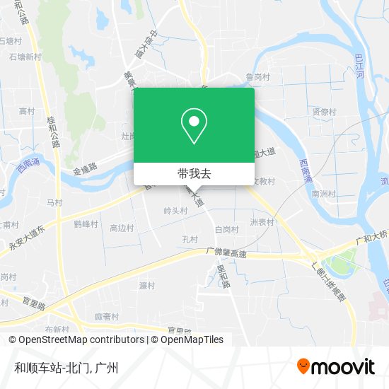 和顺车站-北门地图