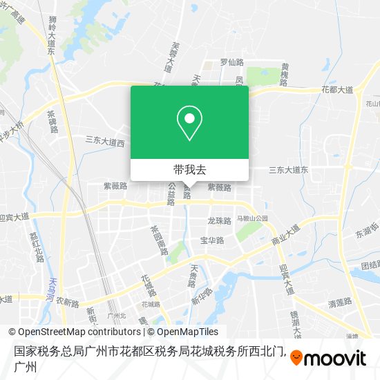 国家税务总局广州市花都区税务局花城税务所西北门地图