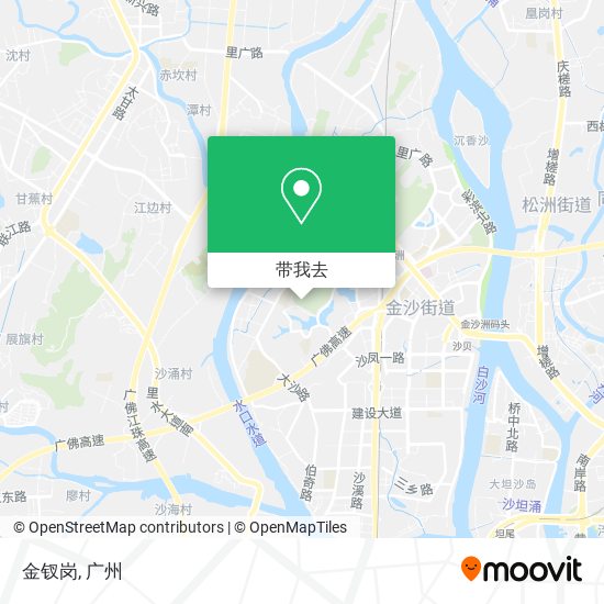 金钗岗地图