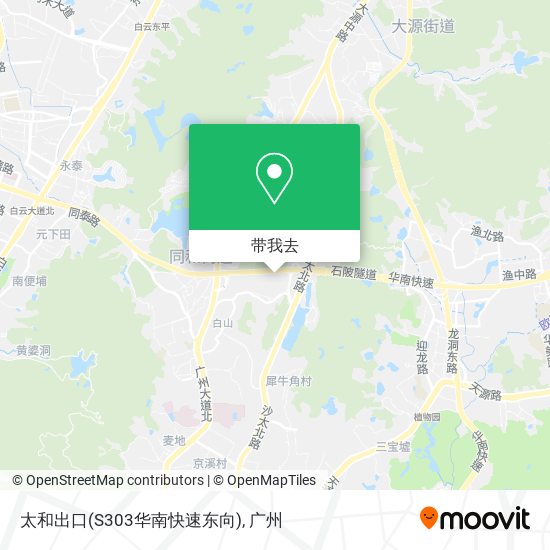 太和出口(S303华南快速东向)地图
