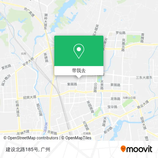 建设北路185号地图