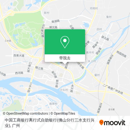 中国工商银行离行式自助银行(佛山分行三水支行兴业)地图
