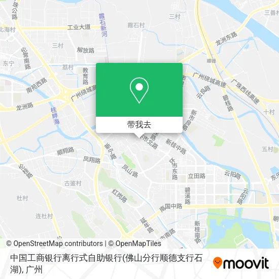 中国工商银行离行式自助银行(佛山分行顺德支行石湖)地图