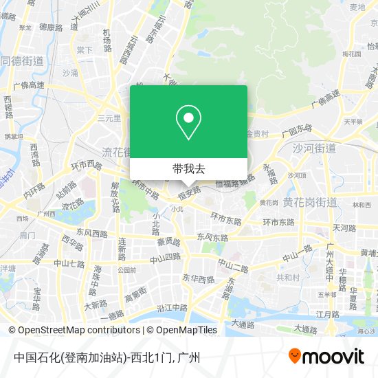 中国石化(登南加油站)-西北1门地图