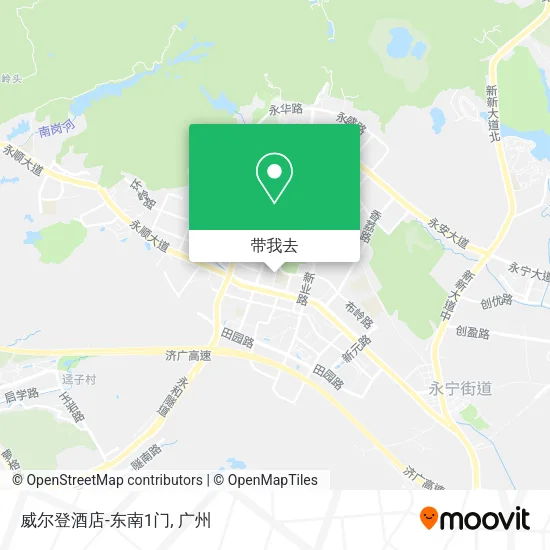 威尔登酒店-东南1门地图