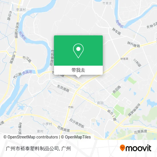 广州市裕泰塑料制品公司地图