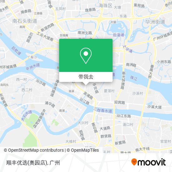 顺丰优选(奥园店)地图