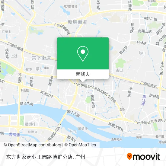 东方世家药业王园路博群分店地图