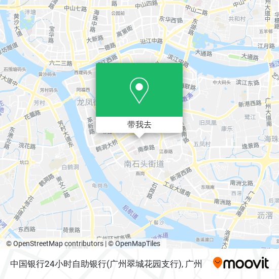 中国银行24小时自助银行(广州翠城花园支行)地图