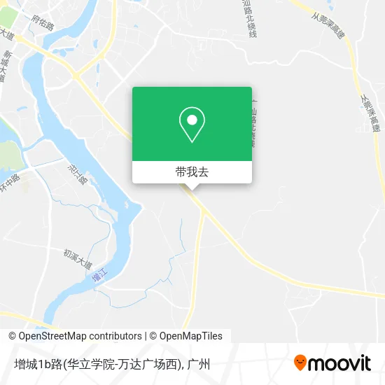 增城1b路(华立学院-万达广场西)地图