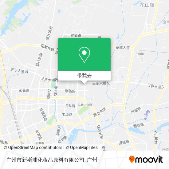 广州市新斯浦化妆品原料有限公司地图