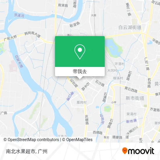 南北水果超市地图