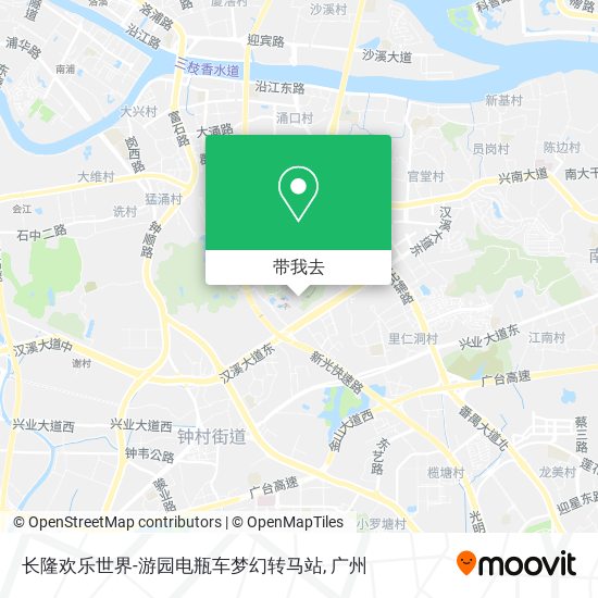 长隆欢乐世界-游园电瓶车梦幻转马站地图