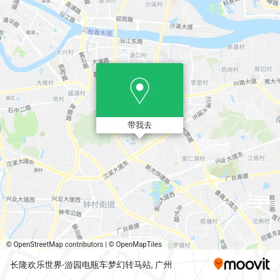 长隆欢乐世界-游园电瓶车梦幻转马站地图
