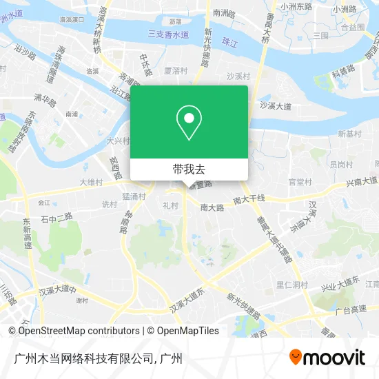 广州木当网络科技有限公司地图