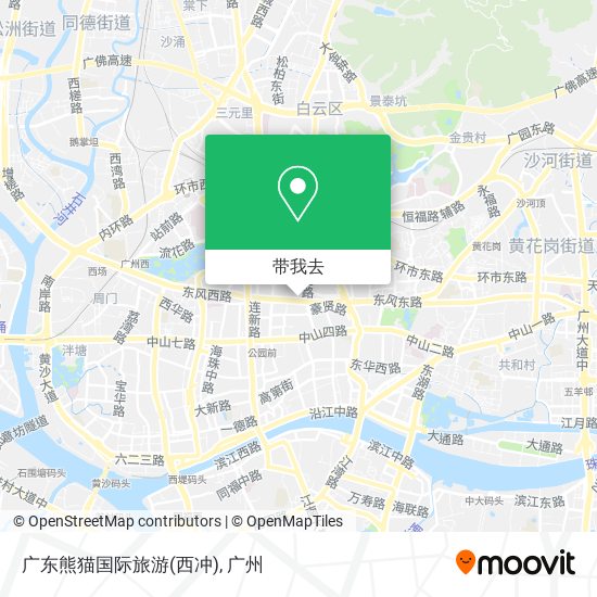 广东熊猫国际旅游(西冲)地图