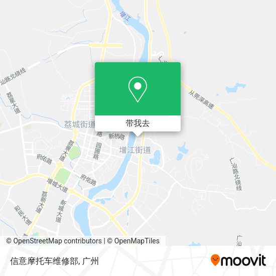 信意摩托车维修部地图