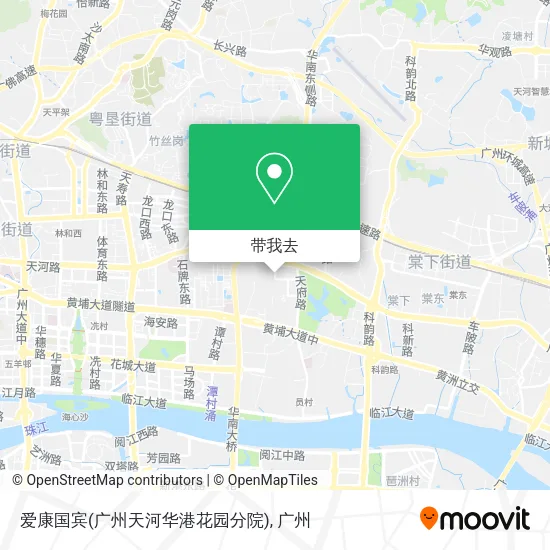 爱康国宾(广州天河华港花园分院)地图