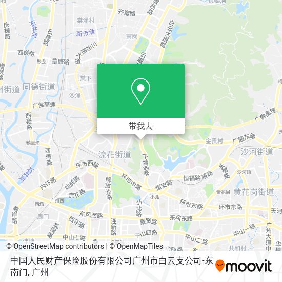 中国人民财产保险股份有限公司广州市白云支公司-东南门地图