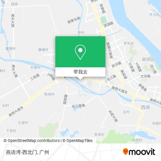 燕语湾-西北门地图