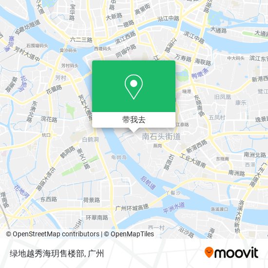 绿地越秀海玥售楼部地图
