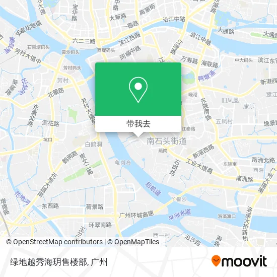 绿地越秀海玥售楼部地图
