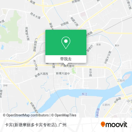 卡宾(新塘摩丽多卡宾专柜店)地图
