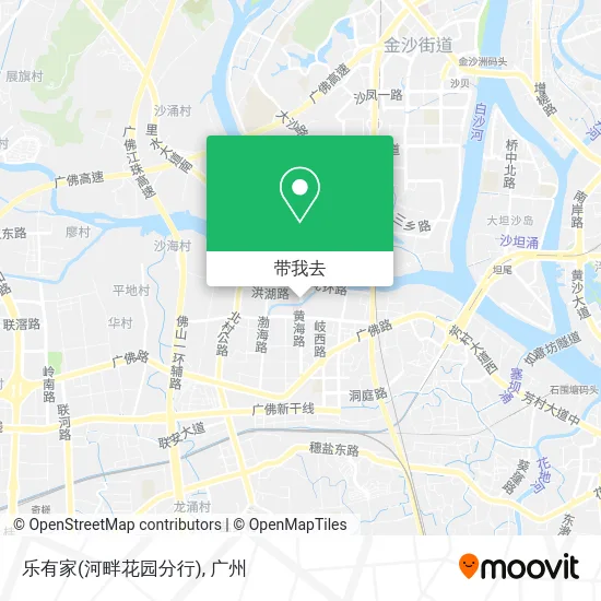 乐有家(河畔花园分行)地图