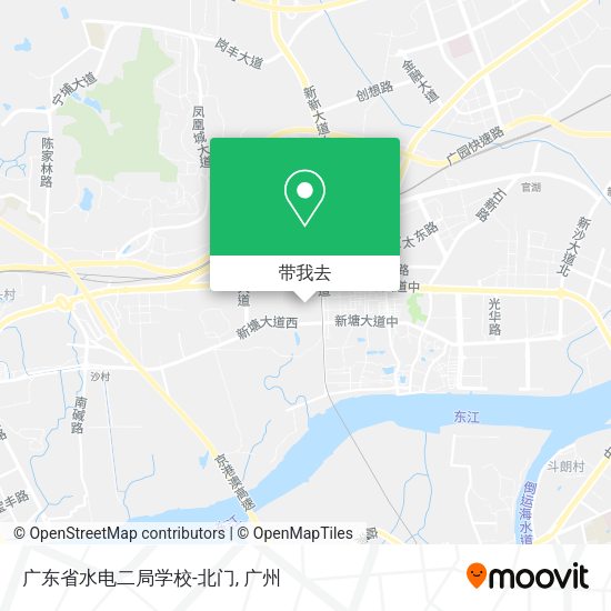 广东省水电二局学校-北门地图