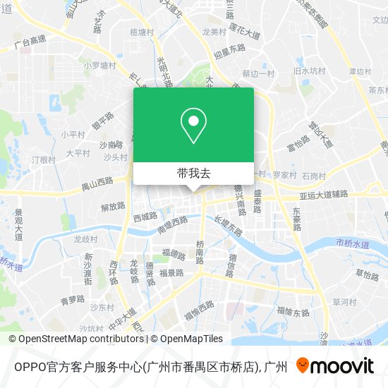 OPPO官方客户服务中心(广州市番禺区市桥店)地图