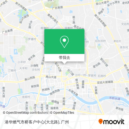 港华燃气市桥客户中心(大北路)地图