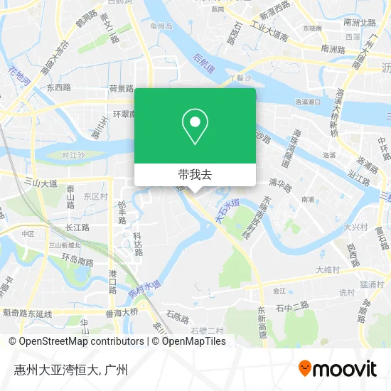 惠州大亚湾恒大地图