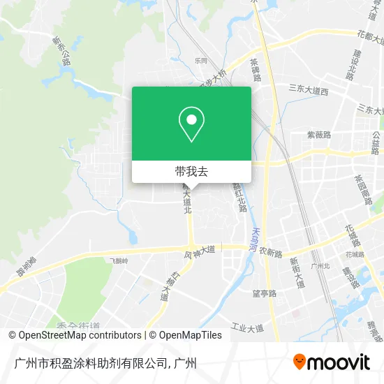 广州市积盈涂料助剂有限公司地图