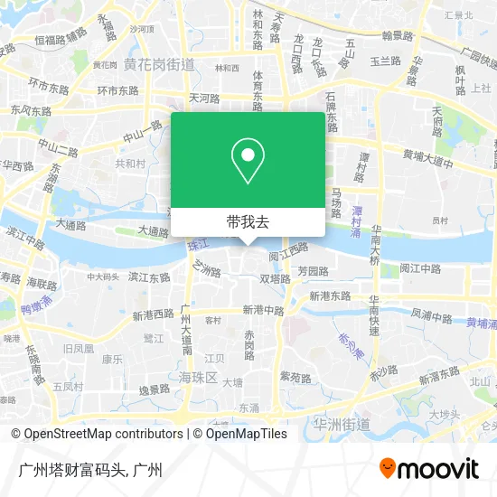 广州塔财富码头地图