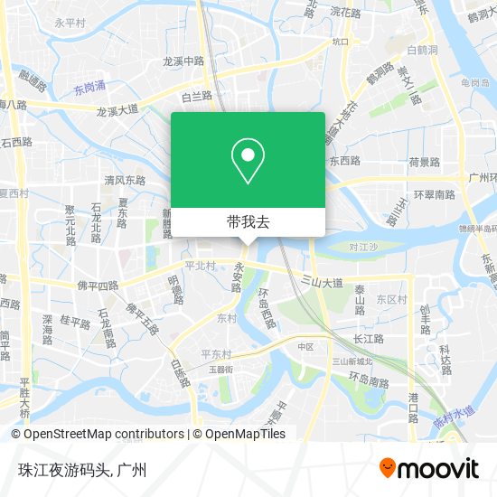 珠江夜游码头地图