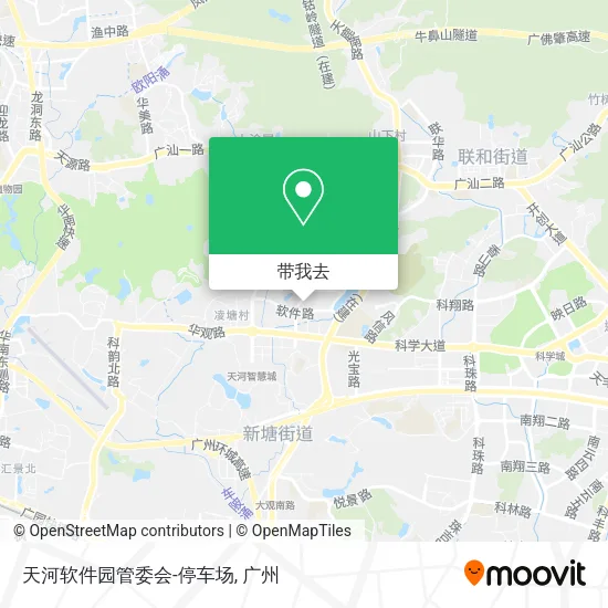 天河软件园管委会-停车场地图