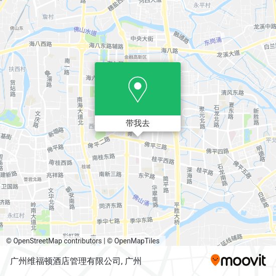 广州维福顿酒店管理有限公司地图