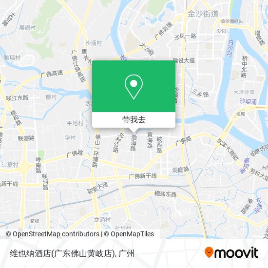 维也纳酒店(广东佛山黄岐店)地图