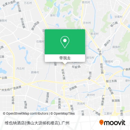 维也纳酒店(佛山大沥候机楼店)地图