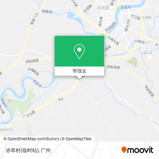 赤草村(临时站)地图