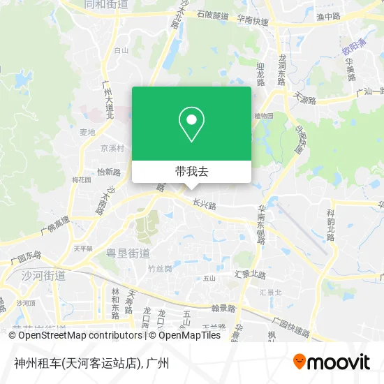 神州租车(天河客运站店)地图
