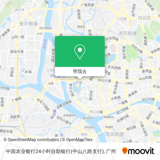中国农业银行24小时自助银行(中山八路支行)地图