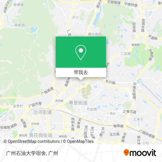 广州石油大学宿舍地图